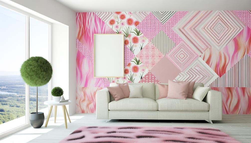 pink patterns for modern houses